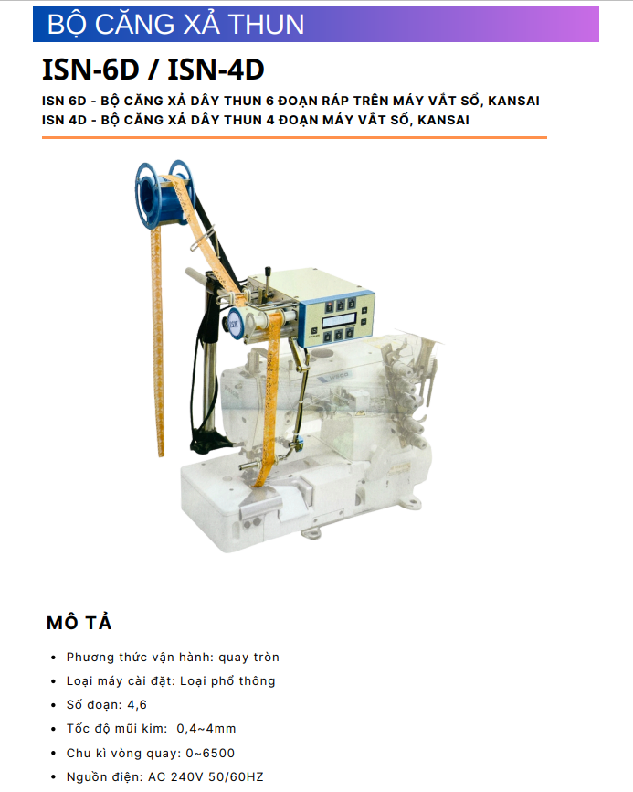 Bộ Căng Xả Thun ISN-4D
