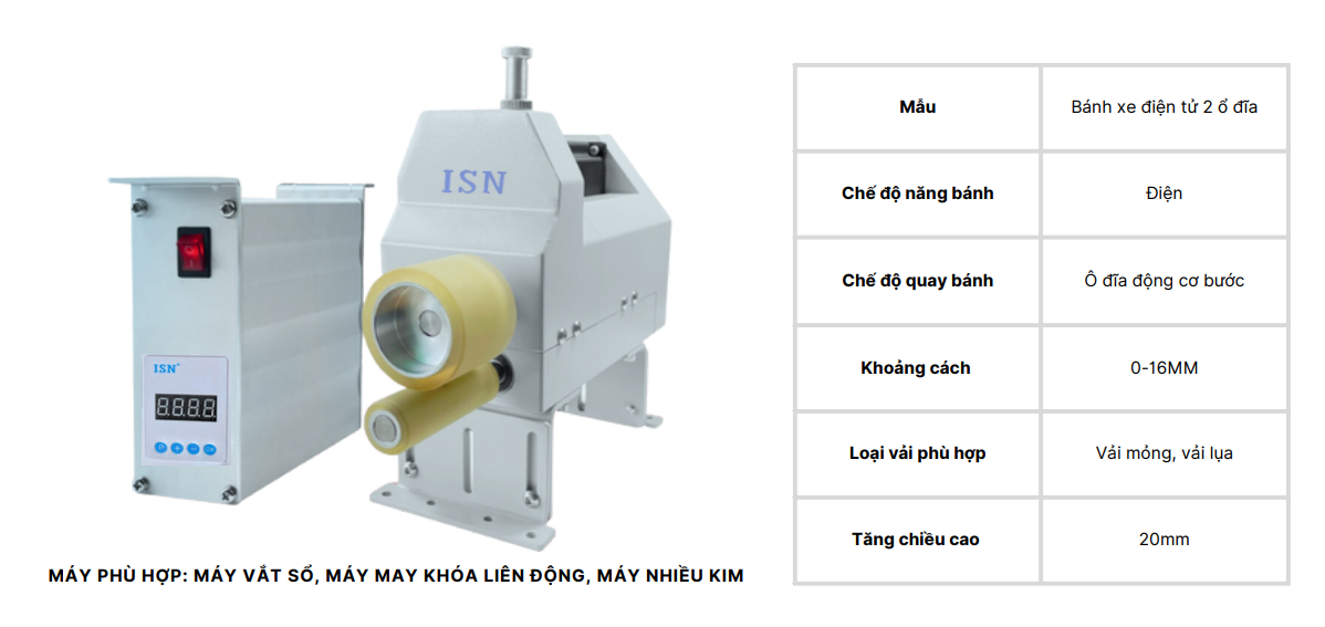 Bộ Trợ Lực Máy May ISN P2