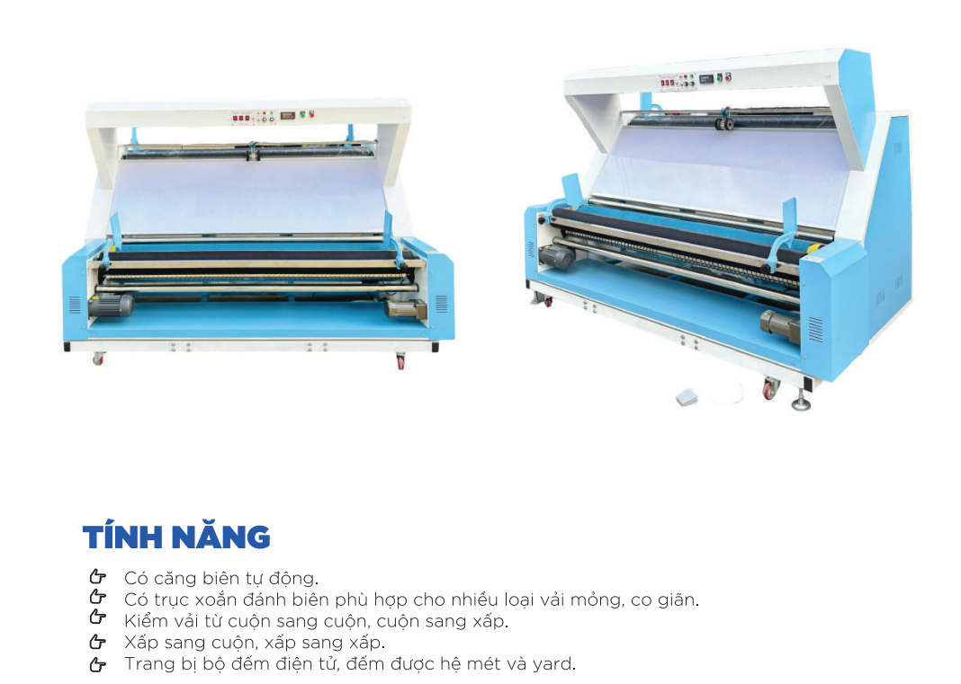 Máy Kiểm Vải Full Chức Năng Căn Biên Tự Động 988A 