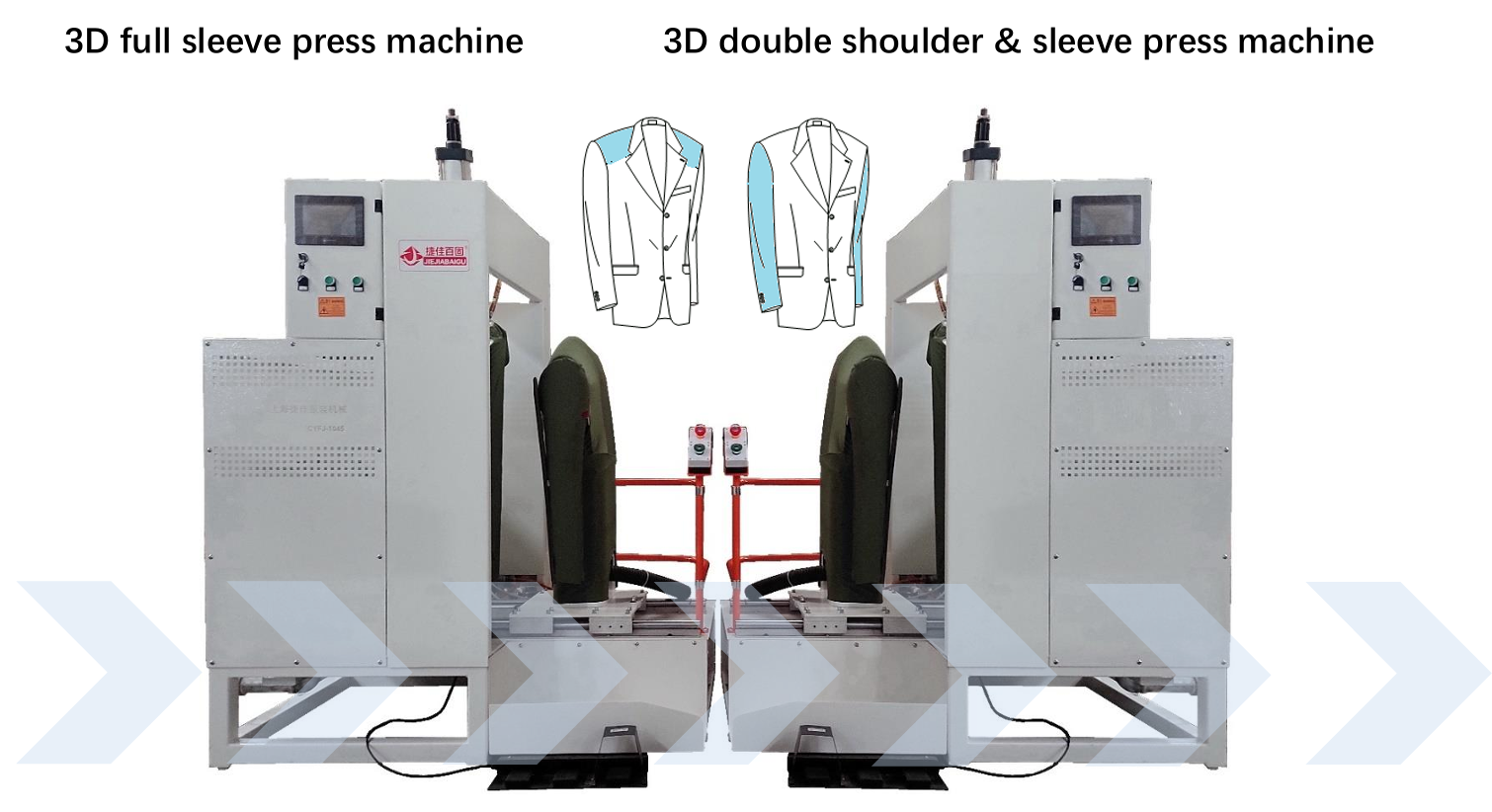 Máy Ép Định Hình Vai Đôi và Tay Áo Vest (Suits)