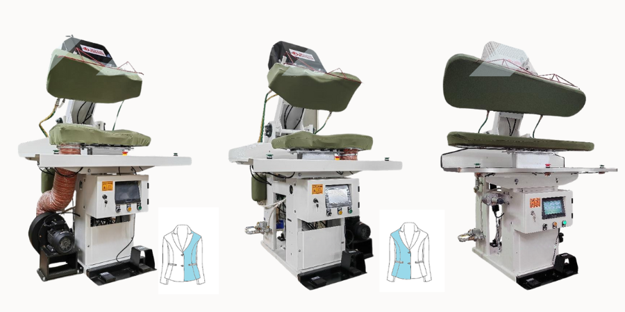 Máy Ép Định Hình Thân Trước Trái Áo Vest Nữ 
