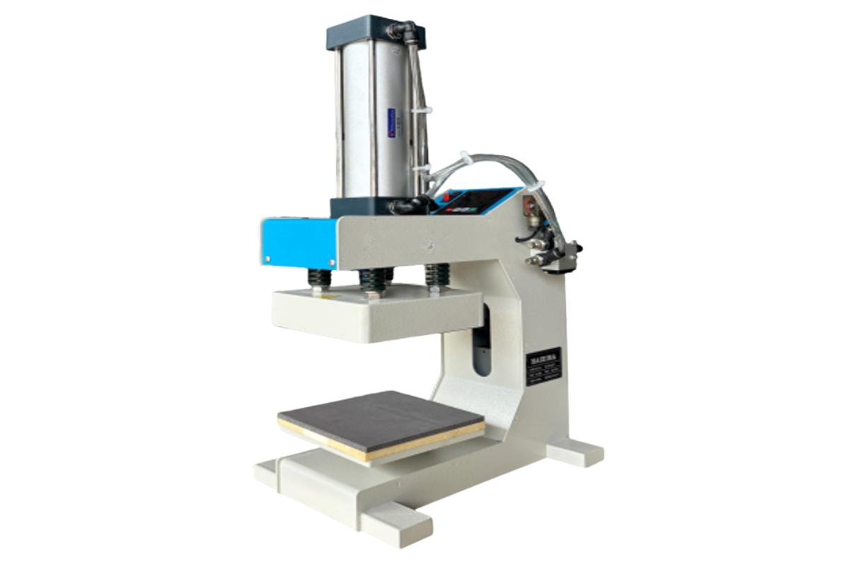 Máy Ép Nhiệt 1 Mâm Xài Hơi Khổ 15x15